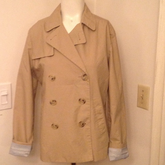 J CREW Jackets & Blazers - J CREW LIGHT PEA COAT JACKET