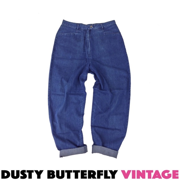 [SOLD]VINTAGE HIGH WAISTED JEANS 80s Mom Jeans REL - Picture 1 of 4