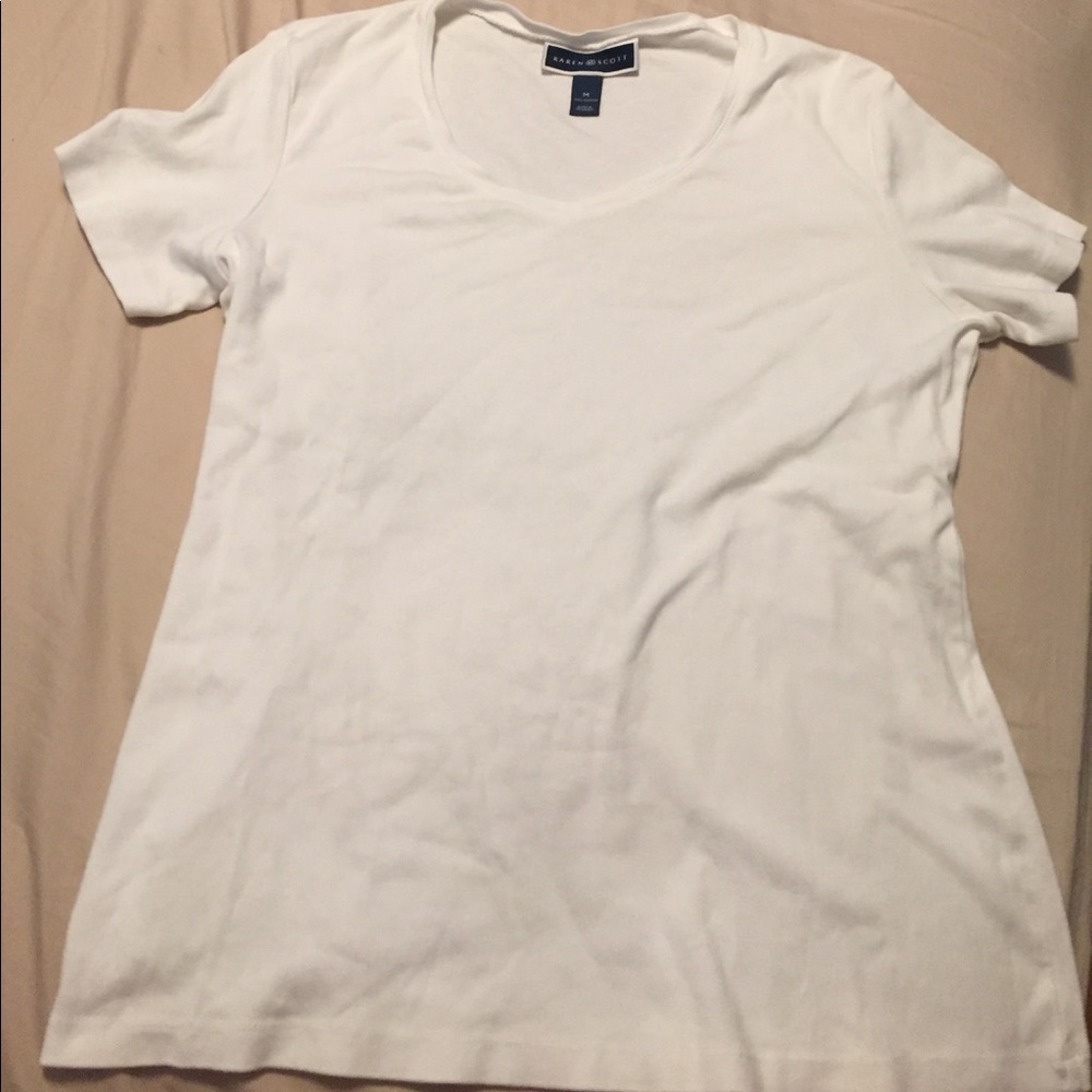 White vneck