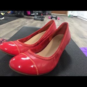Red Cole Haan wedges Nike air