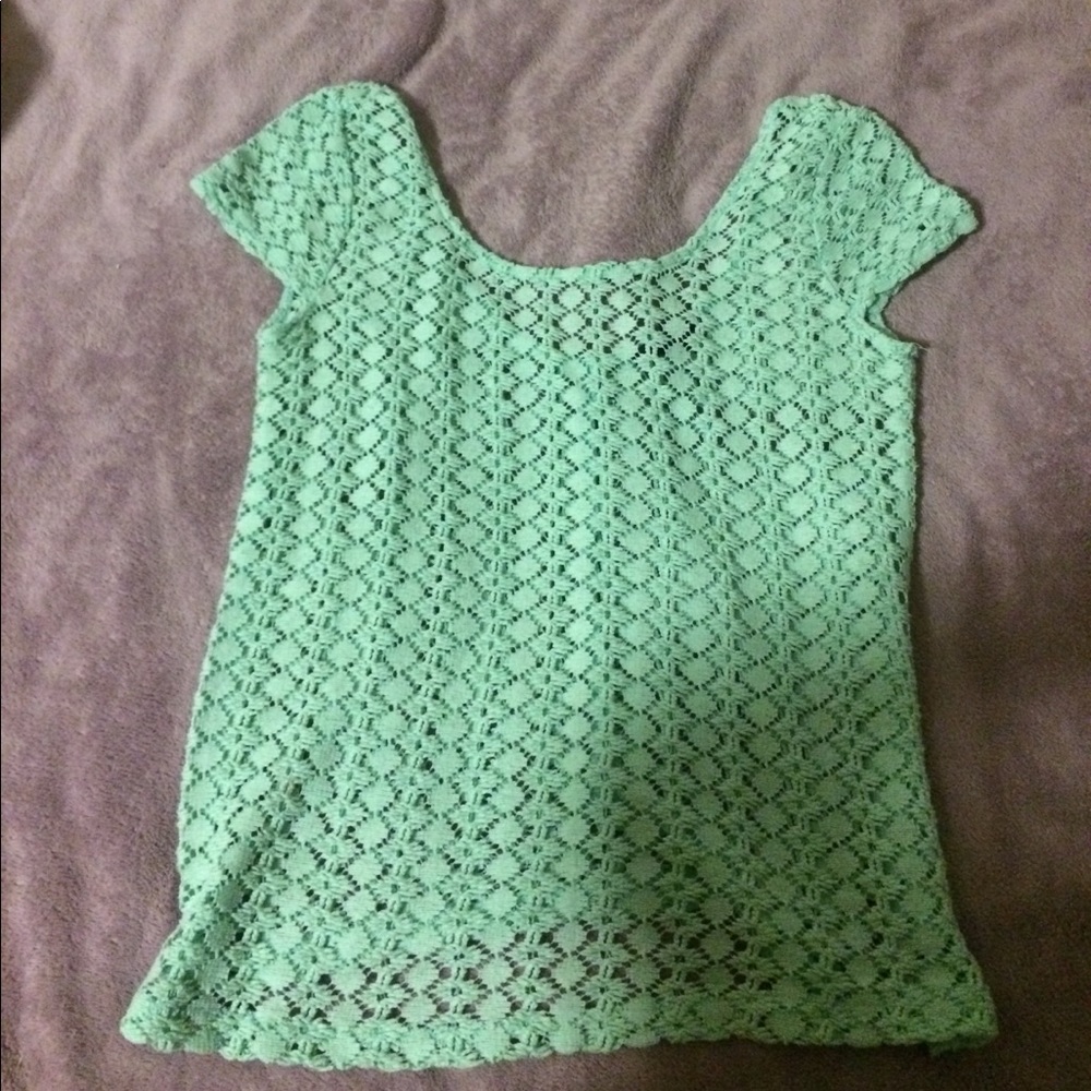 Pastel green top