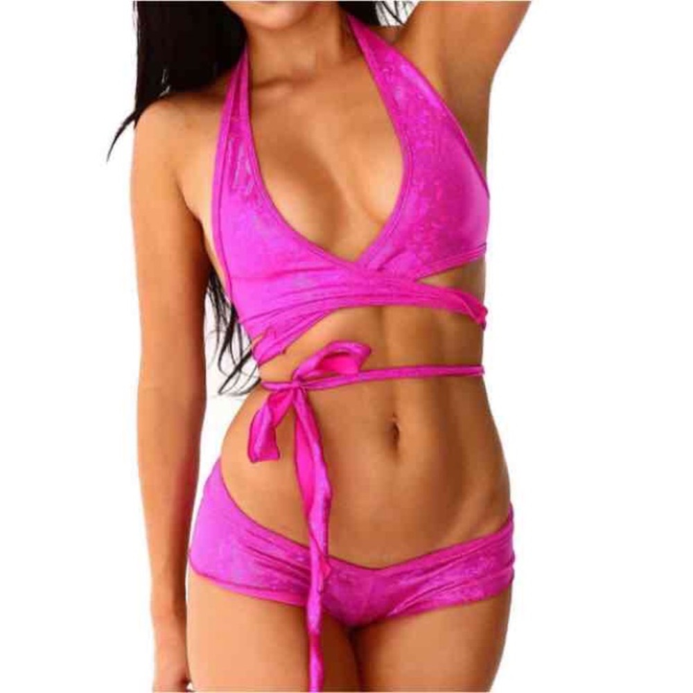 Wrap around holographic rave top