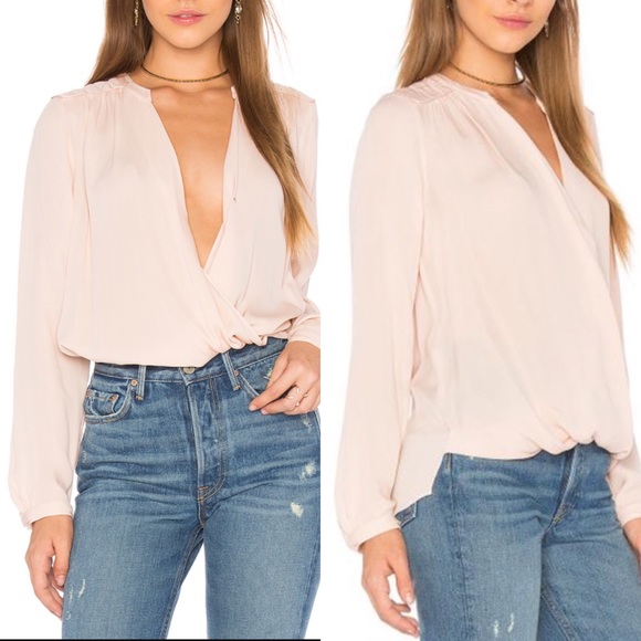 ✨HPx2!✨NWT Rebecca Taylor Pink Silk Top - Picture 4 of 7
