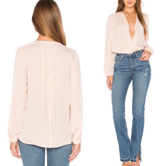 ✨HPx2!✨NWT Rebecca Taylor Pink Silk Top - Picture 5 of 7
