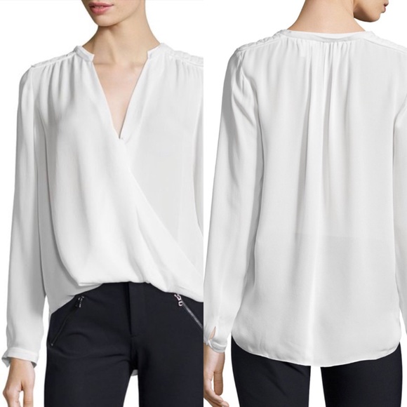 ✨HPx2!✨NWT Rebecca Taylor Pink Silk Top - Picture 3 of 7