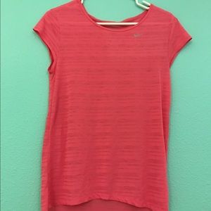 pink nike tee shirt