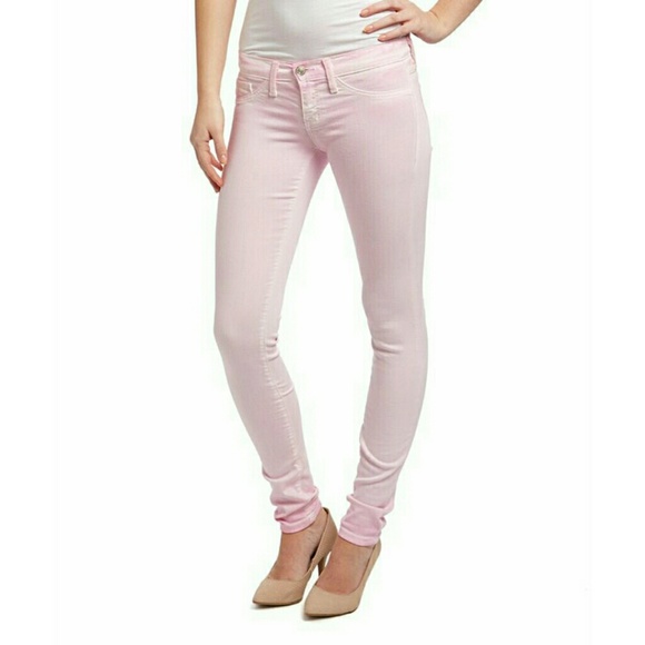2 pairs Pink & Mint Dip-Dye Skinny Jeans Jeggings - Picture 6 of 8