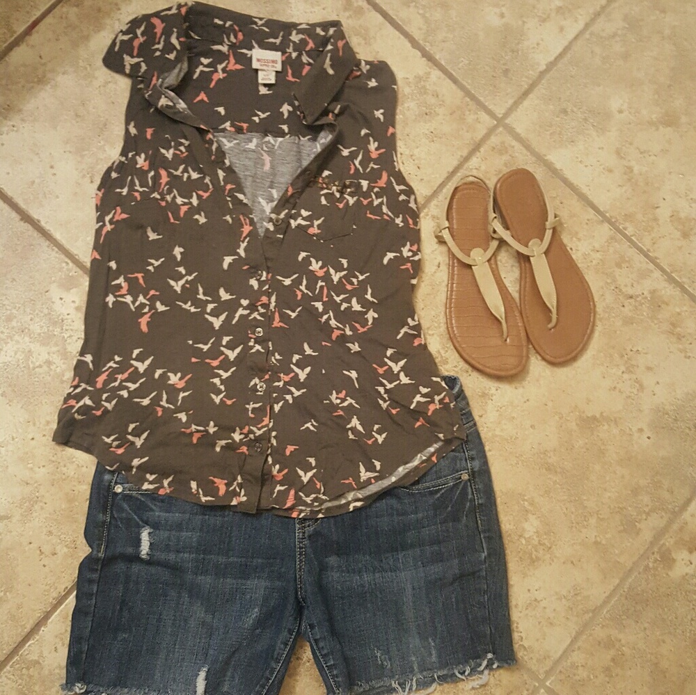 Mossimo olive green top