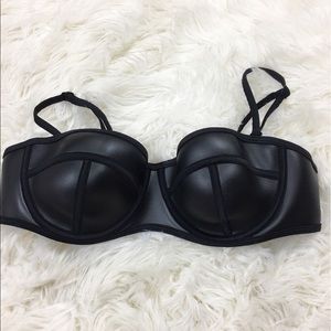 Black Triangl Swimwear Inspired Neoprene Bikini