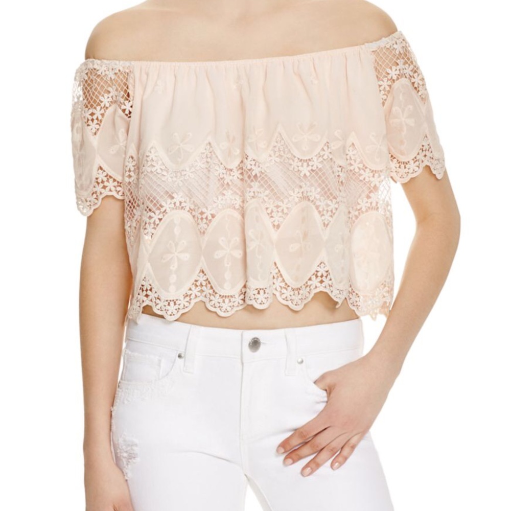 🆕Whimsical Lucy off the shoulder crop