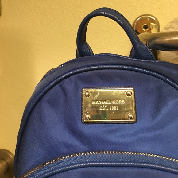 ELECTRIC BLUE MICHAEL KORS SMALL BACKPACK PURSR main image 3