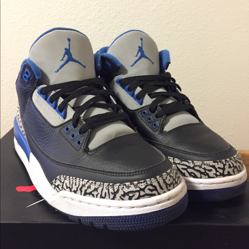 Air Jordan 3 Sport Blue Size 10