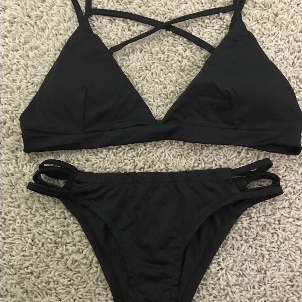 black bikini set