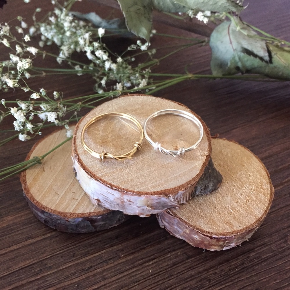 Simple Knot Wire Wrapped Ring