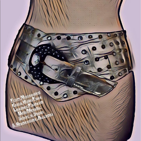 ?Listing/Missguided/Xtra Wide/Faux Leathr/Belt main image 7