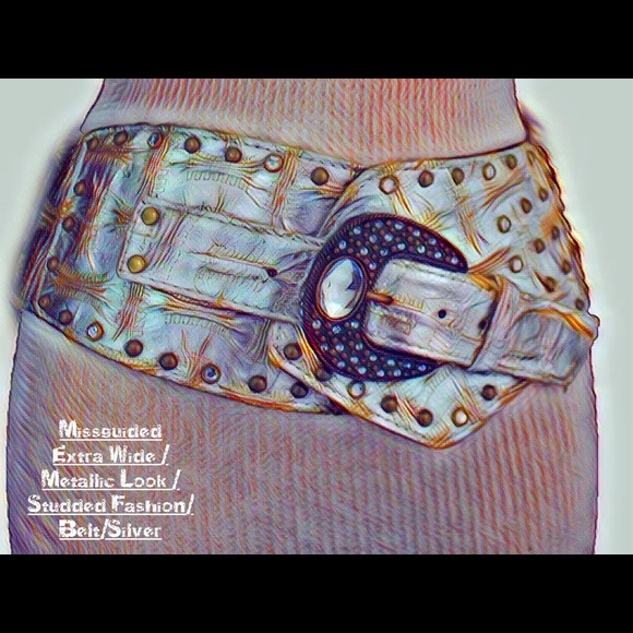 ?Listing/Missguided/Xtra Wide/Faux Leathr/Belt main image 4