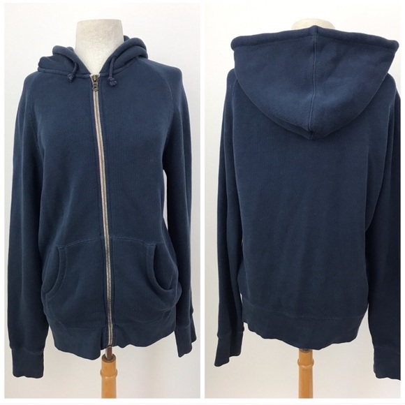 thermal zip up sweatshirt