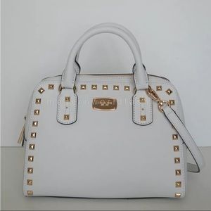 Authentic MK Optic White Stud Saffiano - EUC!