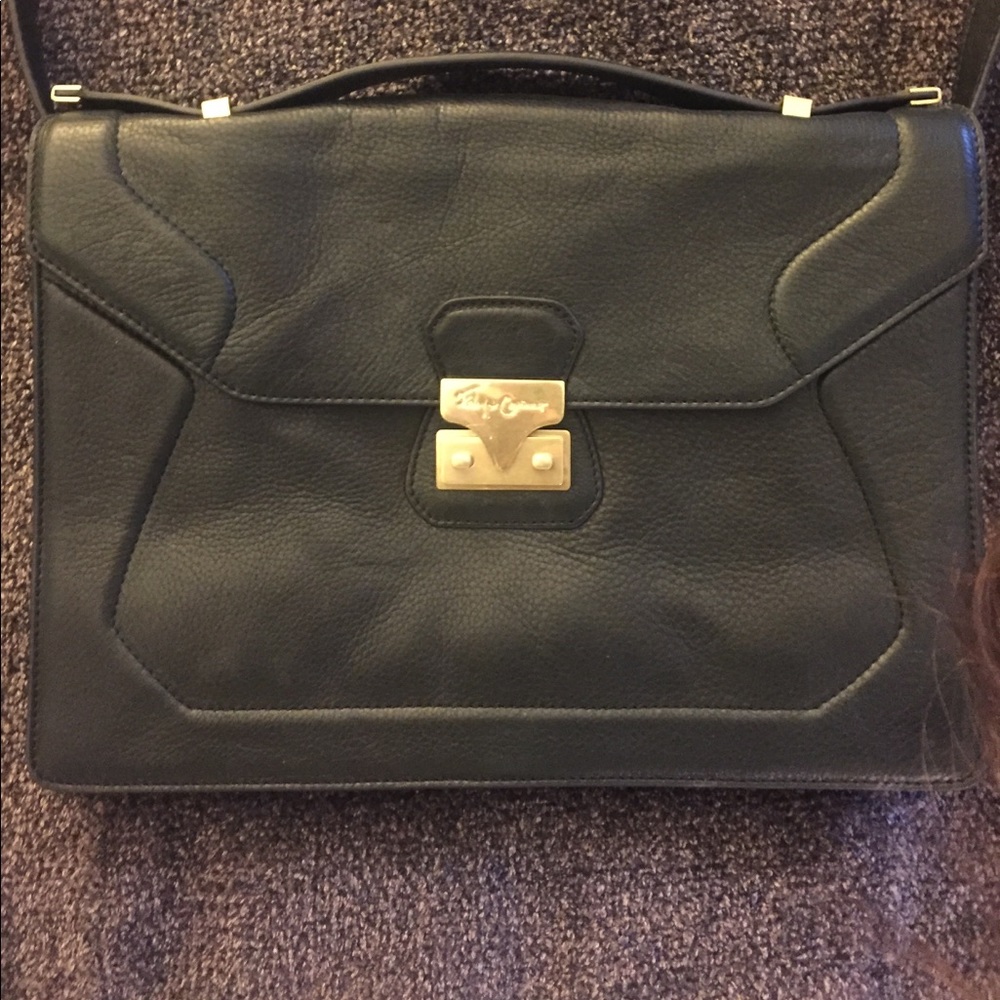 Foley & corina black bag with adjustable strap