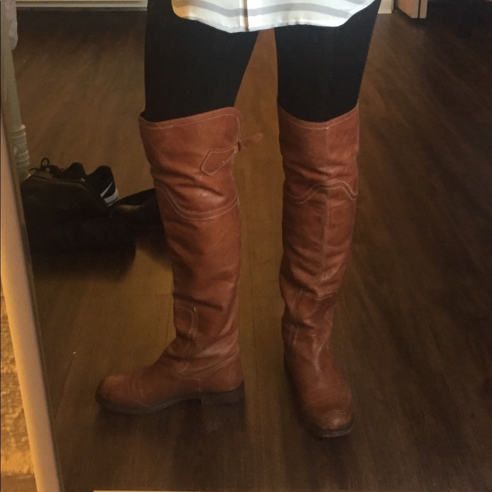 Timberland leather over the knee boots size 9