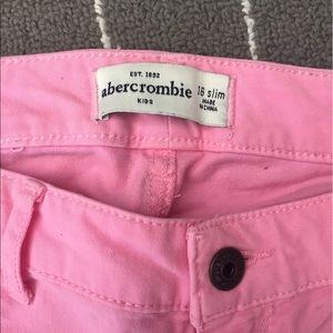 Abercrombie kids pink pants size 16 slim