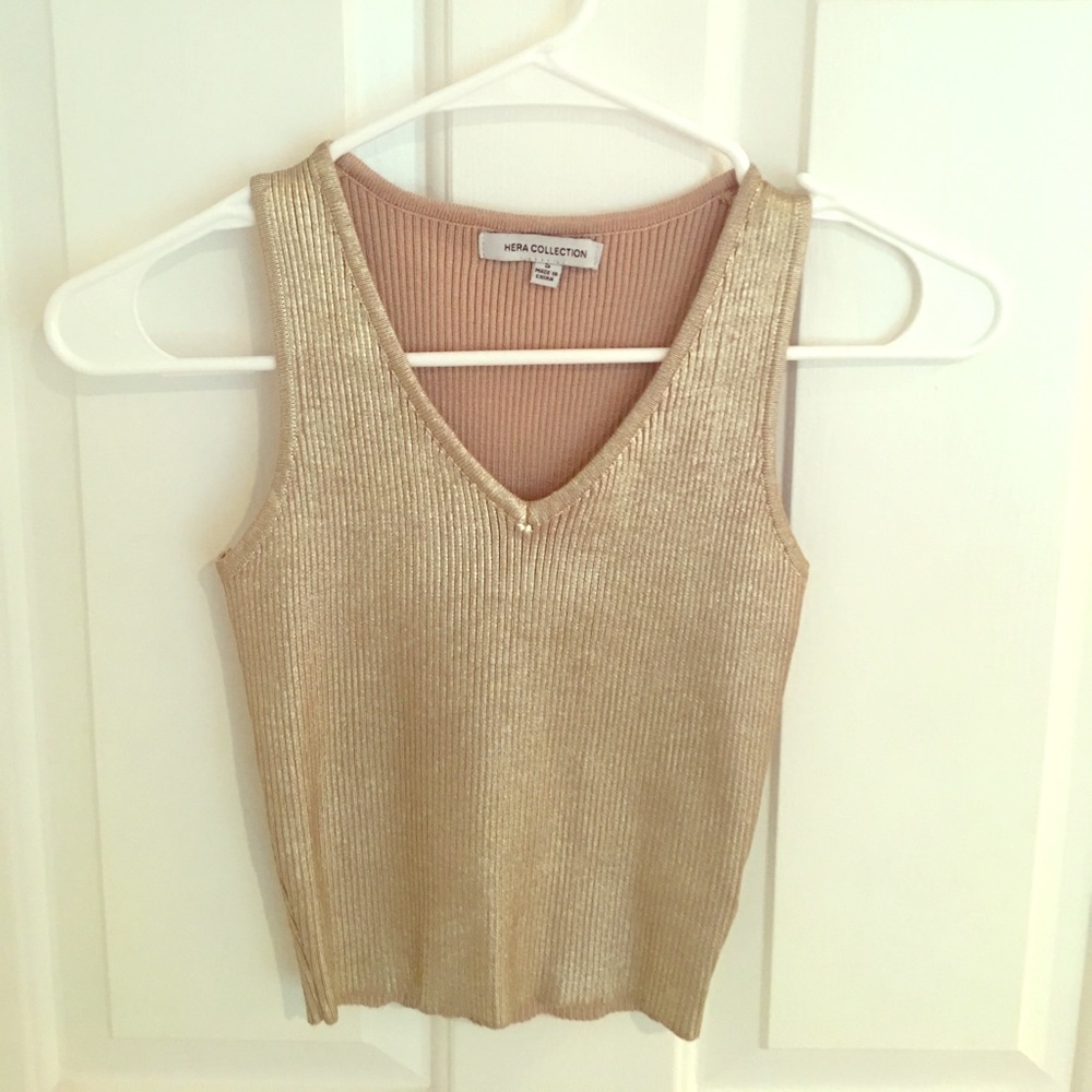 Metallic Crop Tank