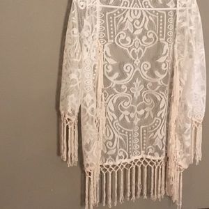 New! Vintage inspired lace coverup