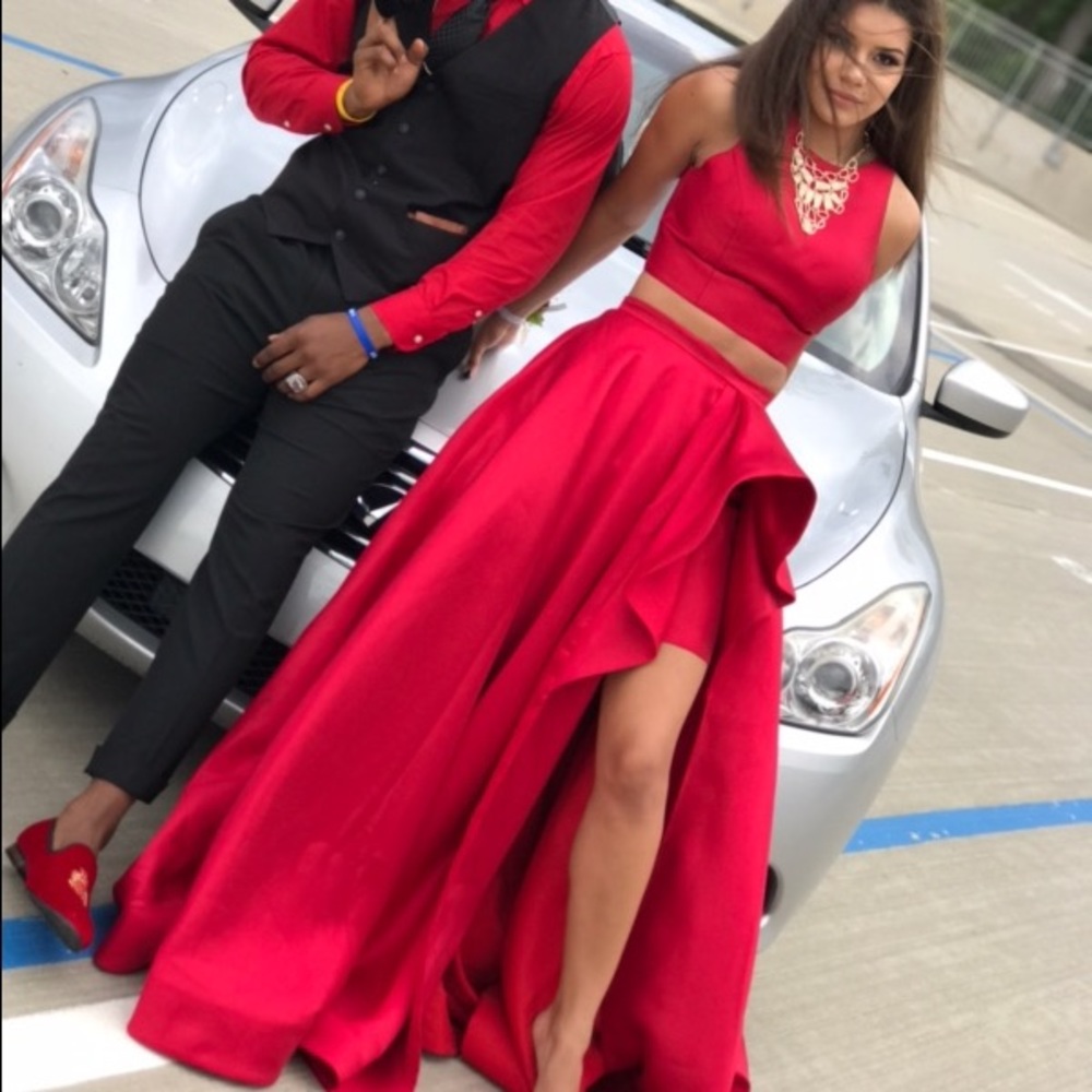 2 Piece Prom Dress