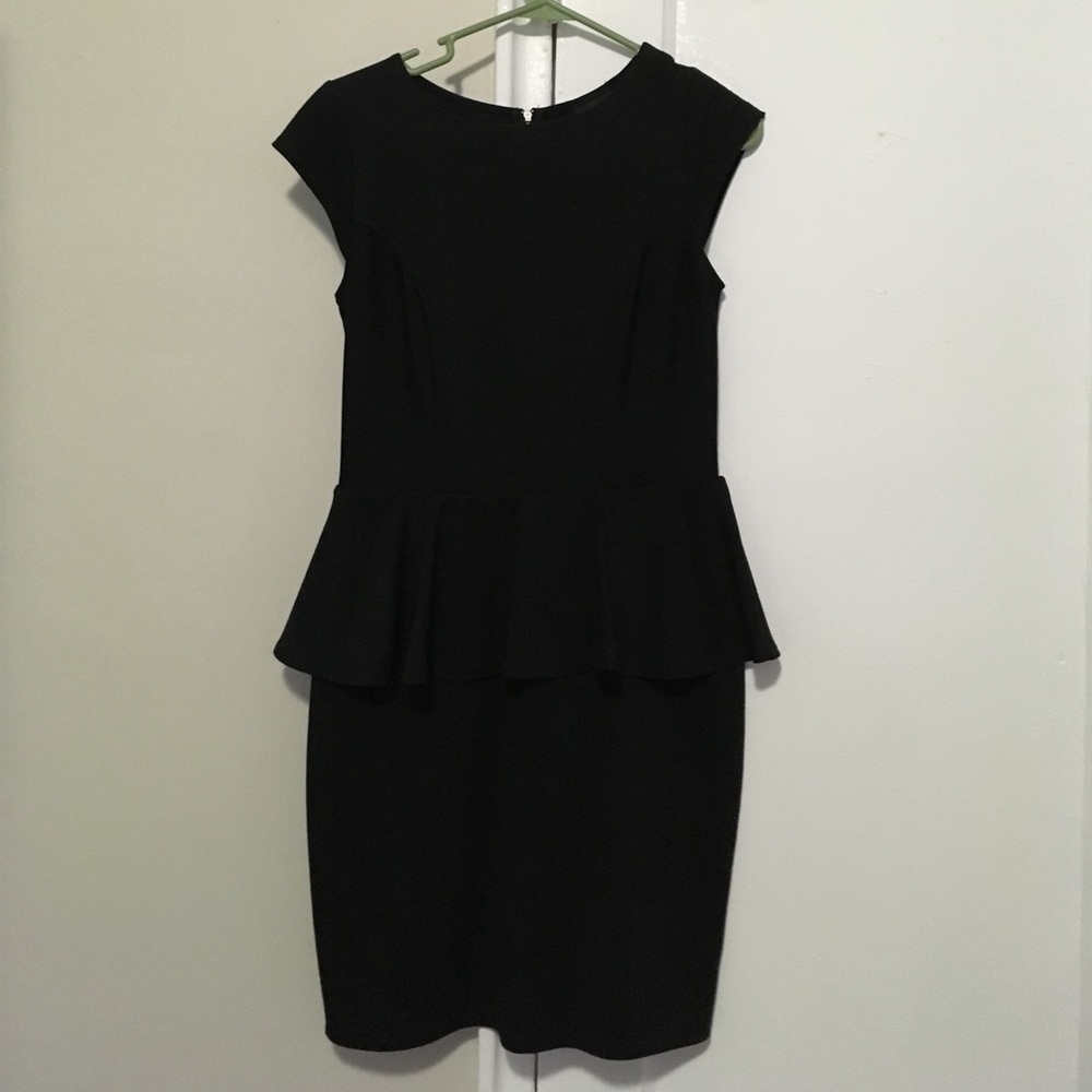 Black Peplum Dress