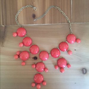 Coral bubble necklace plus earrings!