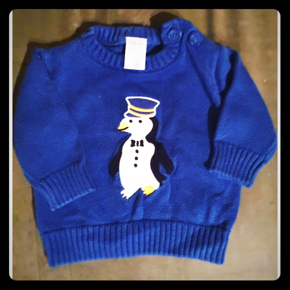 Boys Gymboree Penguin Captain Sweater