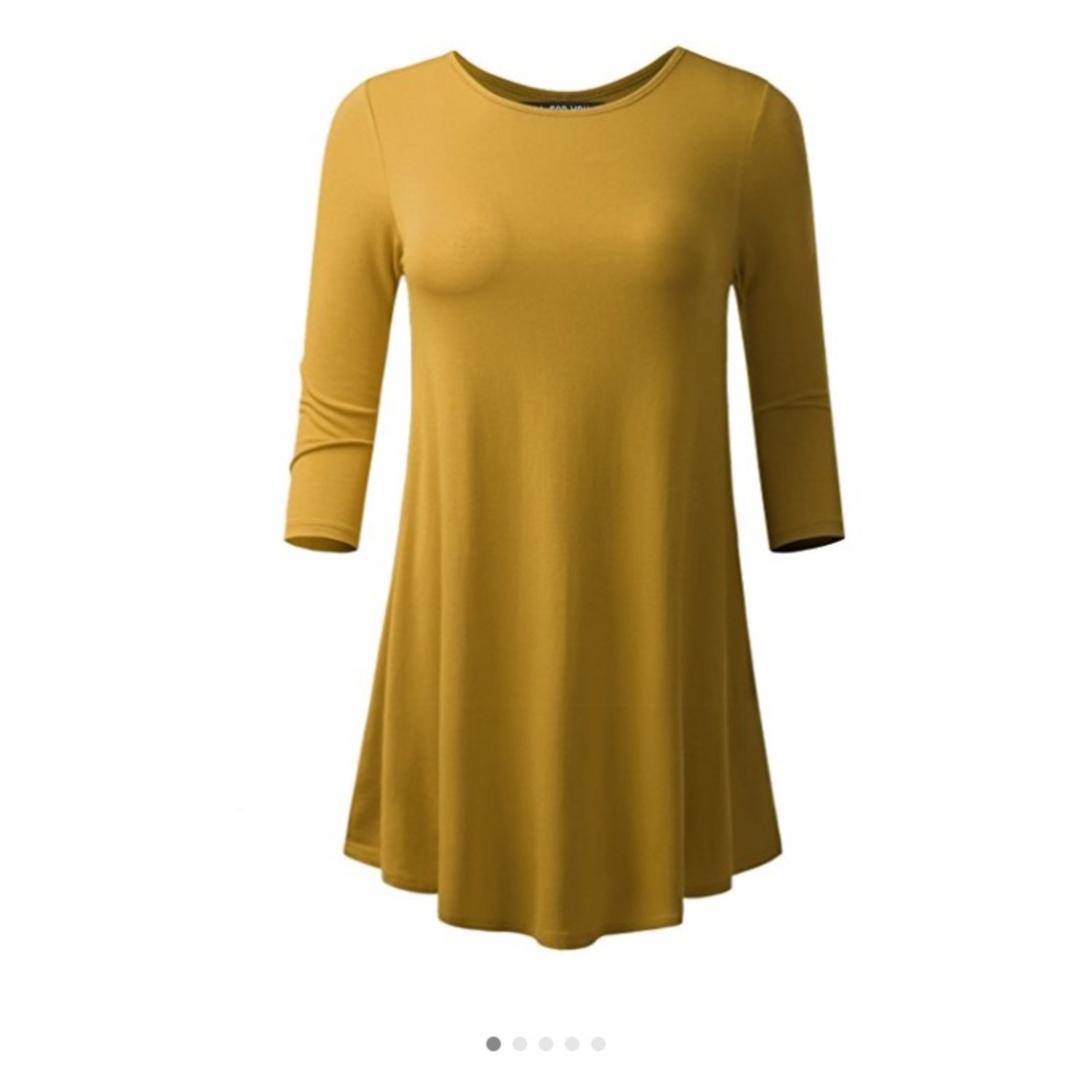 Mustard soft tunic