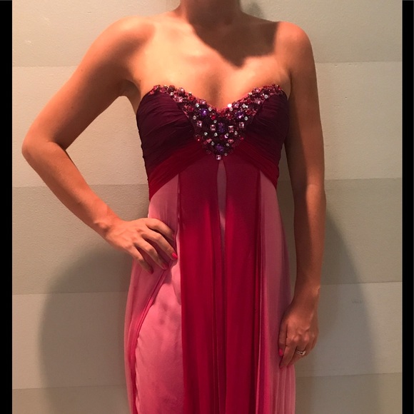 BG Couture Dresses & Skirts - Pink Ombre Formal Gown