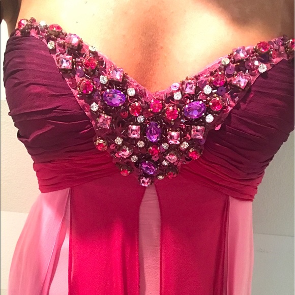 Pink Ombre Formal Gown - Picture 2 of 3