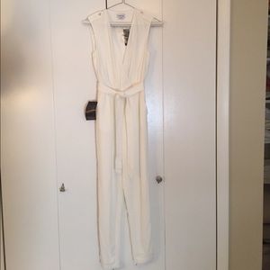 Bebe White Jumpsuit