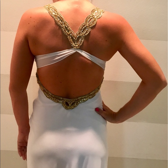 Faviana White Formal Gown - Picture 2 of 2