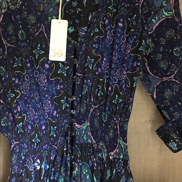 Spell & the Gypsy Kiss the Sky Gown Bluejay Dress - Picture 4 of 5