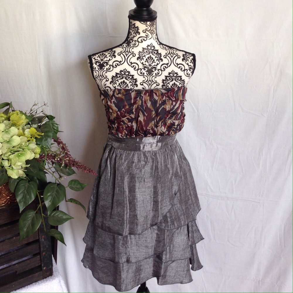 Anthropologie Tini Lili Iridescent Layered Dress - Picture 2 of 5