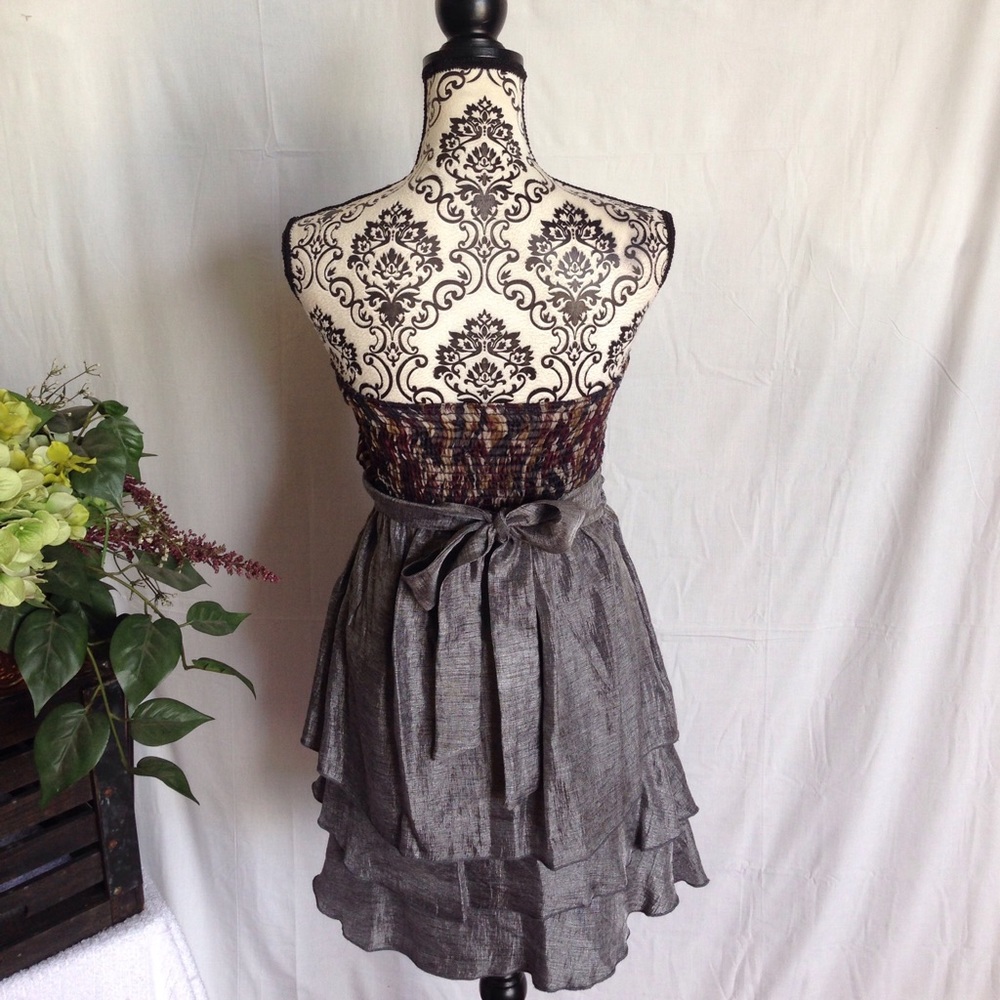 Anthropologie Tini Lili Iridescent Layered Dress - Picture 3 of 5