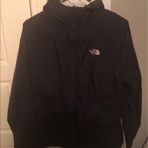 Black North face Rain Jacket