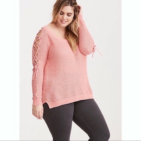 Torrid lace up sleeve sweeter plus size - Picture 1 of 3