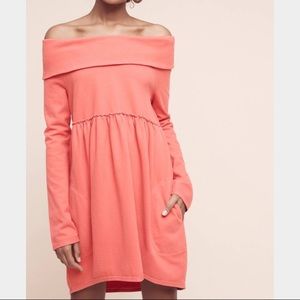 Anthropologie Off the Shoulder Cocoon Dress