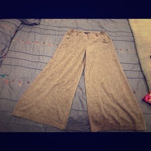 Wide leg linen dress pants