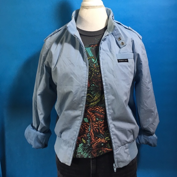 light blue members only jacket