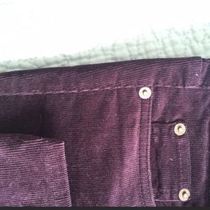 J Crew toothpick cords - burgundy