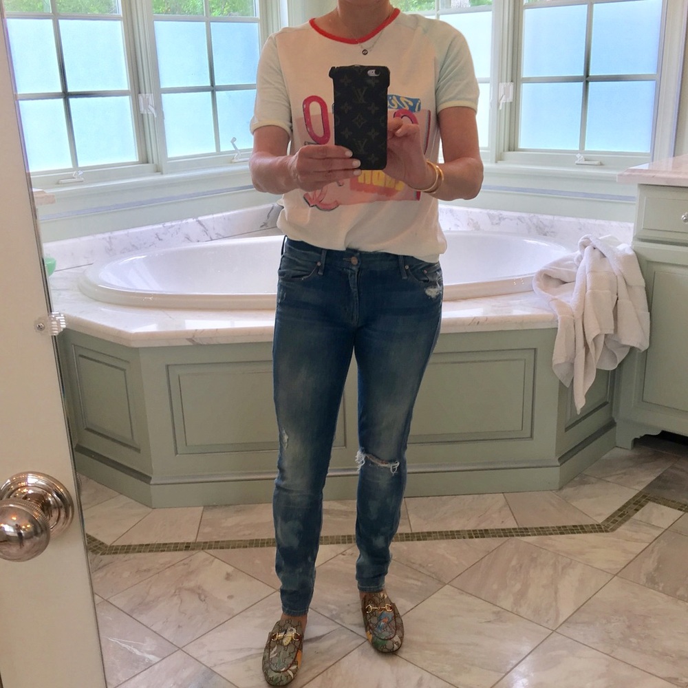 MOTHER Distressed Jeans