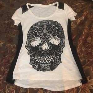 Express Dia de Los Muertos Sugar Skull Shirt