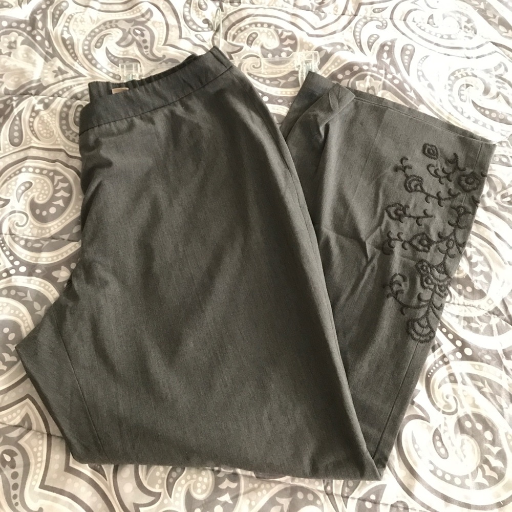 Gray trousers