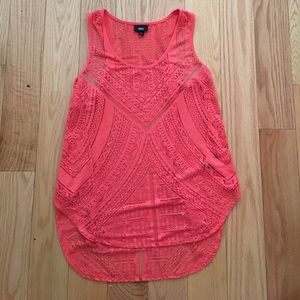 Coral Tribal Print Tank