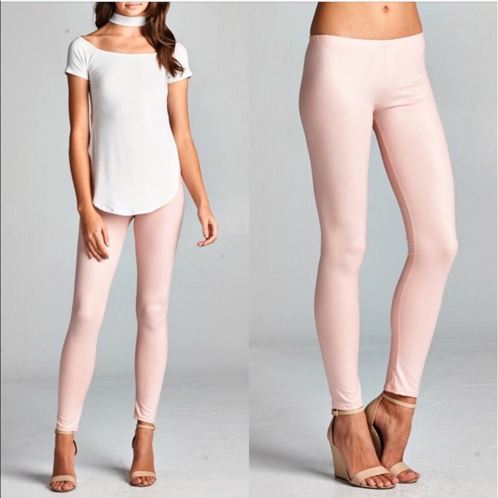 BLUSH slick leggings